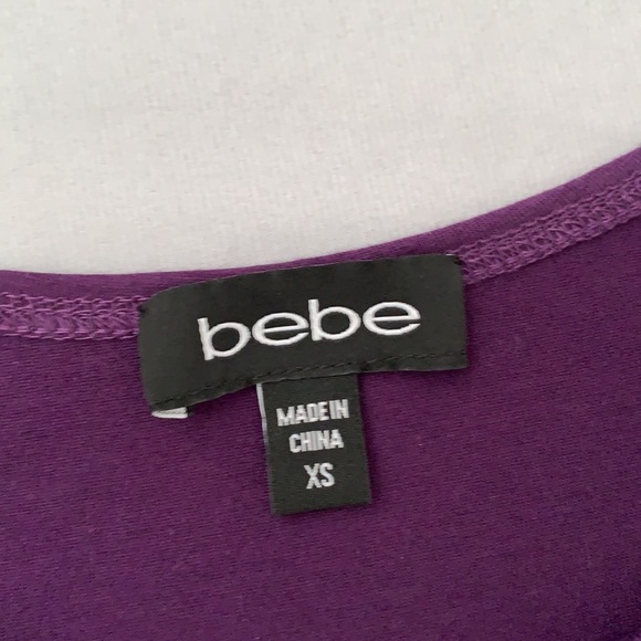 Purple Bebe open shoulder top - Picture 2 of 3